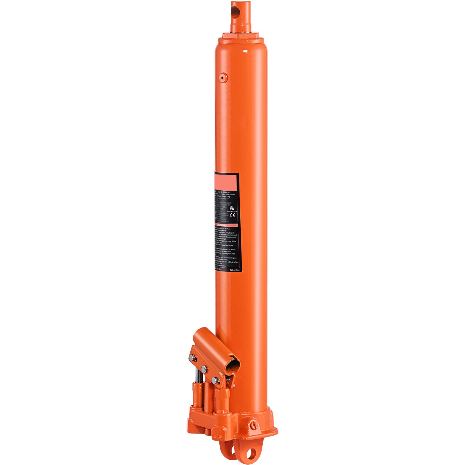 Hydraulic Long Ram Jack 8 Ton Clevis Base Engine Hoist Cylinder Dual Pump