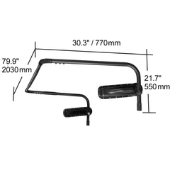 Hot Tub Cover Lift, Spa Cover Lift, Height 31.5" - 41.3" Width 69" - 100.5" Adjustable, Installed on Both Sides at the Top, Suitable for Various Sizes of Rectangular Bathtubs, Hot Tubs, Spa