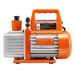 AC Vacuum Pump 3.5 CFM HVAC Single Stage Rotary Vane Vacuum Pump Oil Included