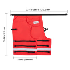 Chainsaw Chaps 39.7" Apron Style Forestry Chainsaw Safety Chaps Class D Large