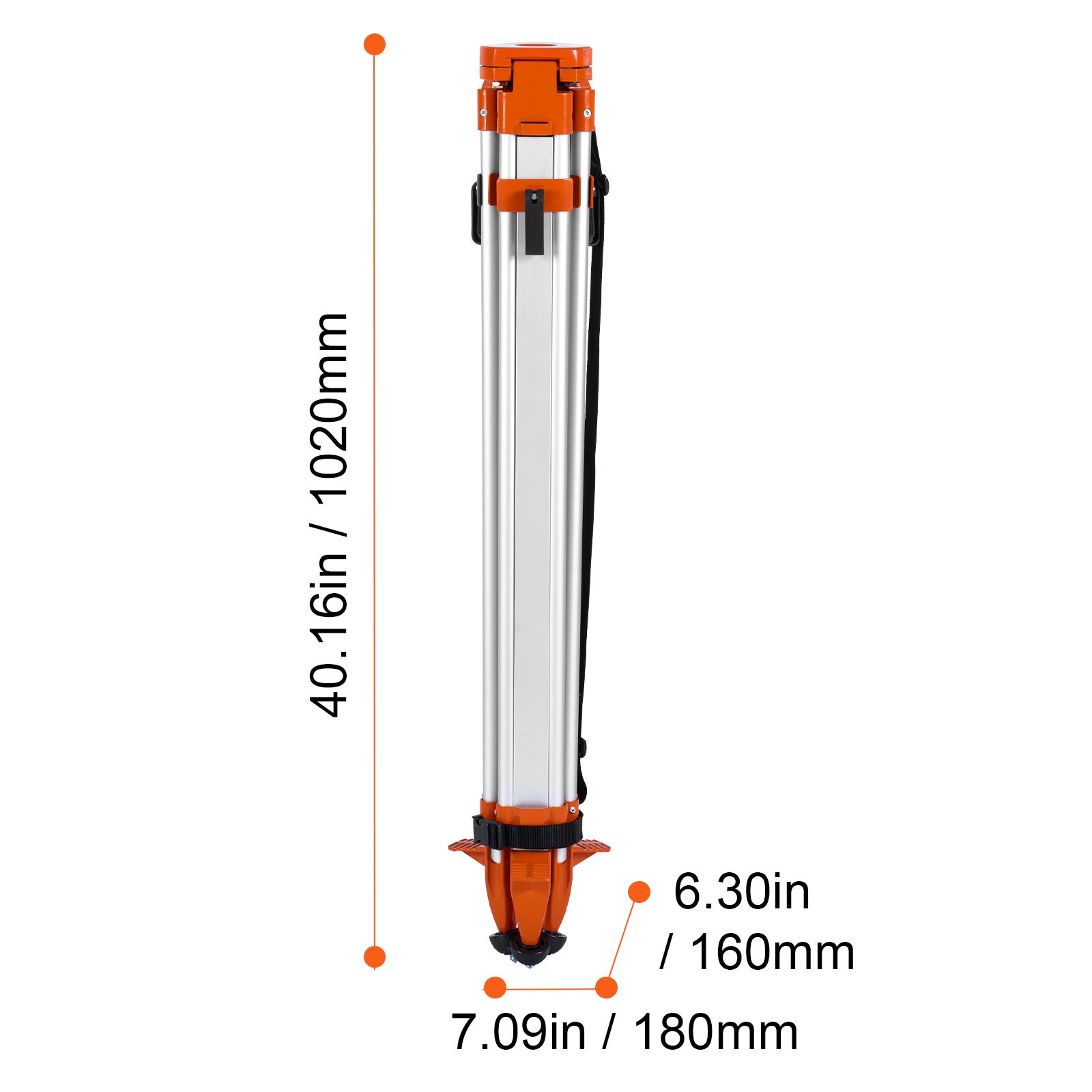 Laser Level Tripod Stand 5/8"-11 Thread 16.53-65.55 in Height Adjustment