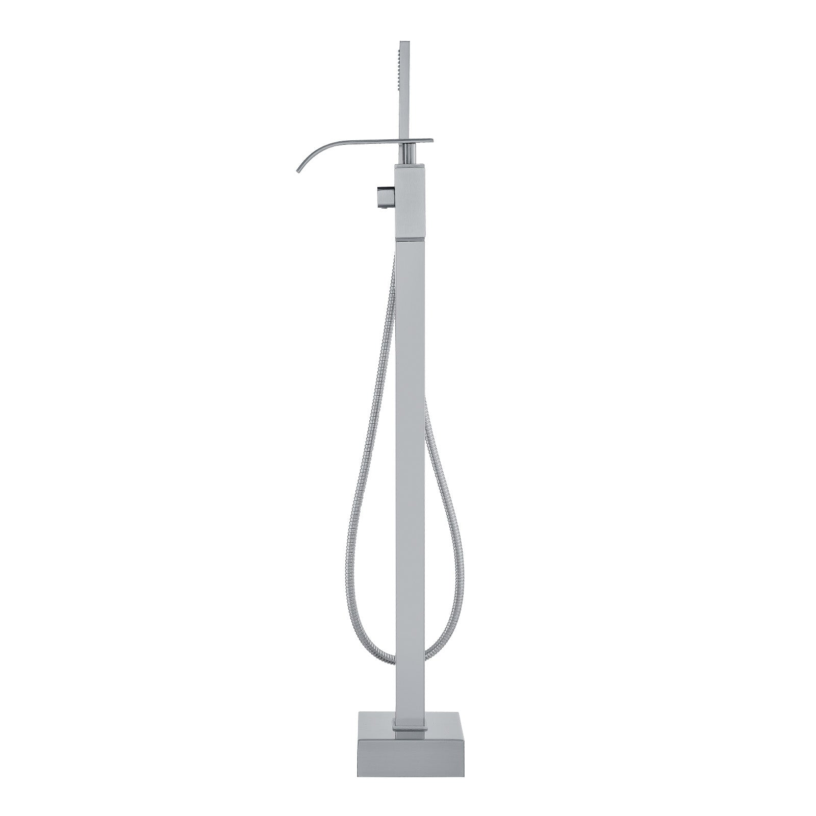 Freestanding Bathtub Faucet, Floor Mount, Freestanding Tub Filler, Shower Mixer Taps, Two Water Modes, 360° Swivel Spout, for Bathing & Showering Pet Bathing Cleaning Drains Toilet Flushing