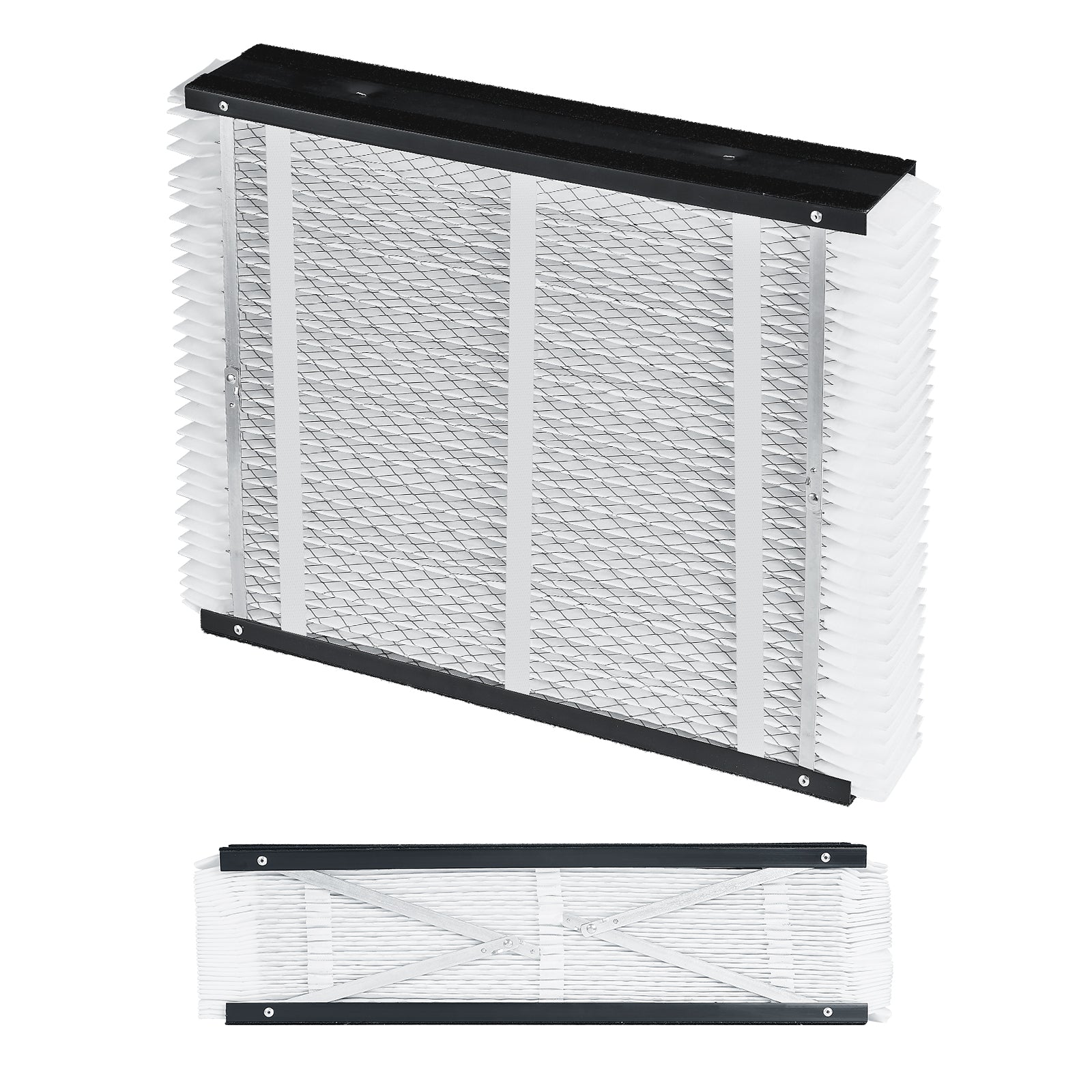 Air Filters MERV 16 Electrostatic Pleated HVAC Furnace Filter 2-Pack 20 x 25 x 4