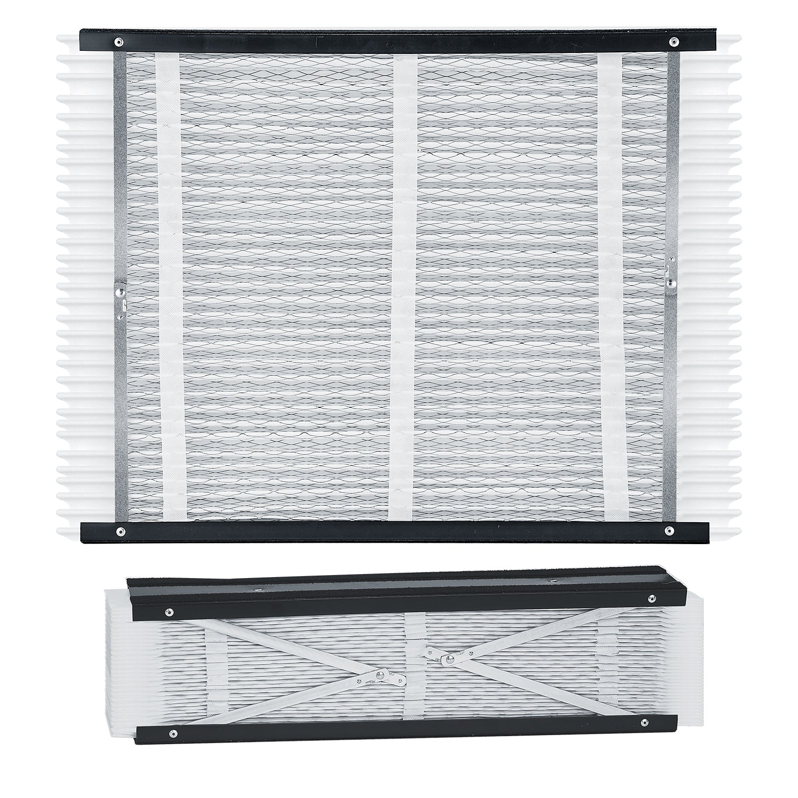 Air Filters MERV 16 Electrostatic Pleated HVAC Furnace Filter 2-Pack 20 x 25 x 4