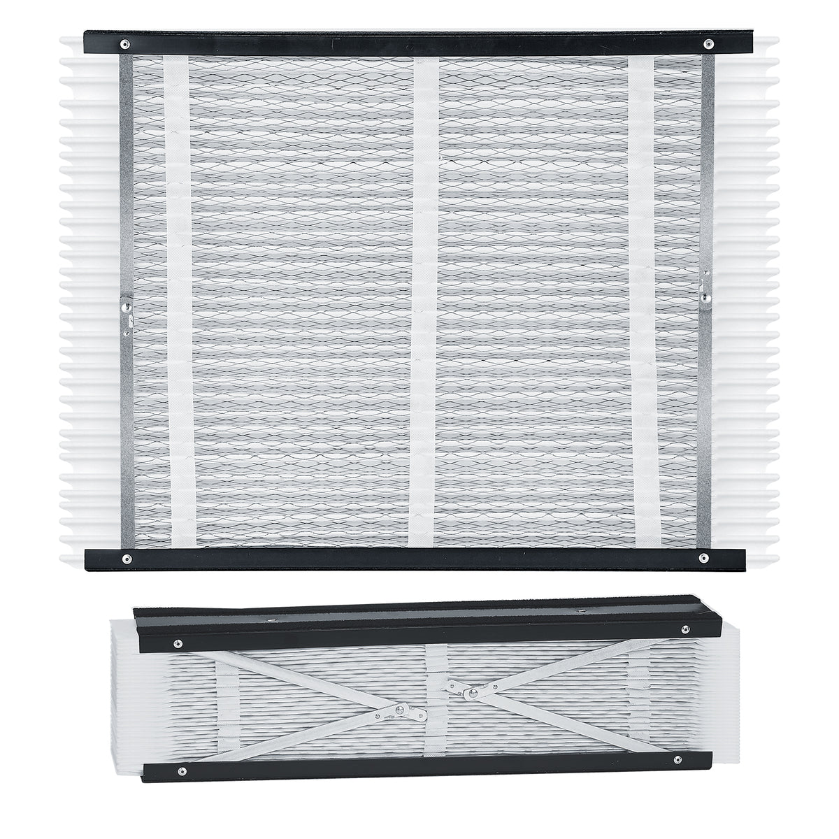 Air Filters MERV 16 Electrostatic Pleated HVAC Furnace Filter 2-Pack 20 x 25 x 4