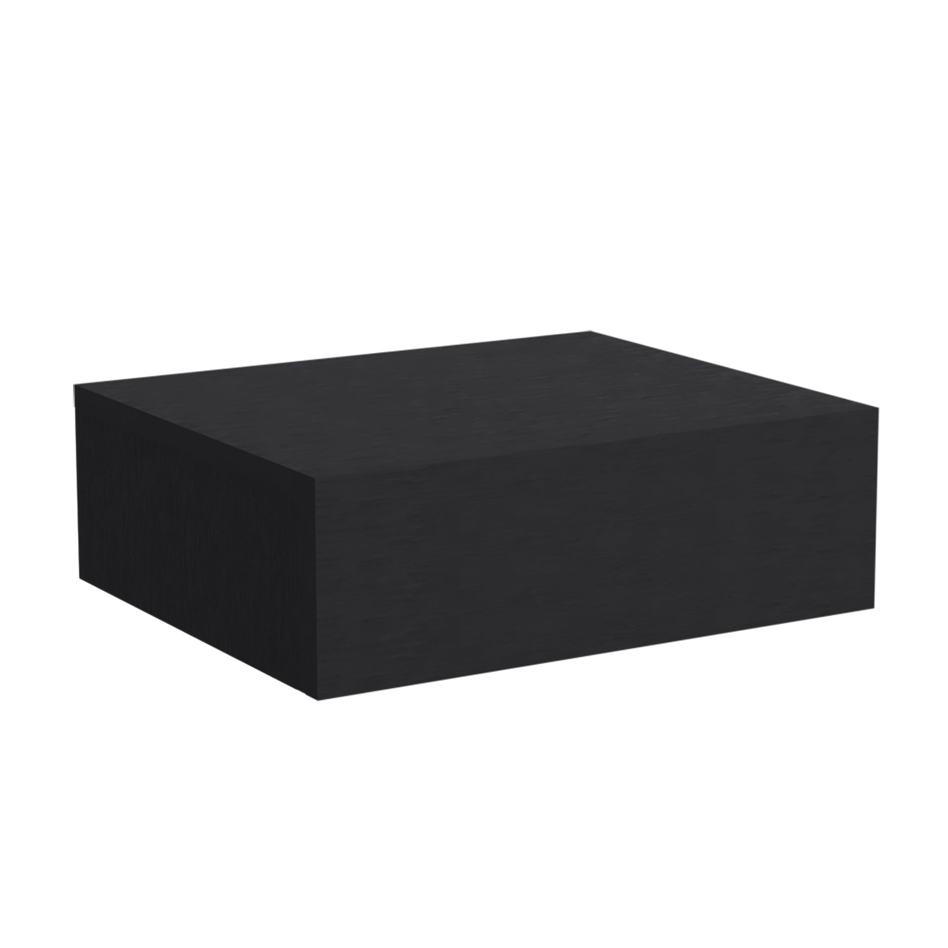 Floating Nightstand 5"H, Modern Wall-Mounted Bedside Shelf with Drawer, Black