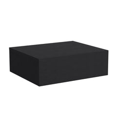 Floating Nightstand 5"H, Modern Wall-Mounted Bedside Shelf with Drawer, Black