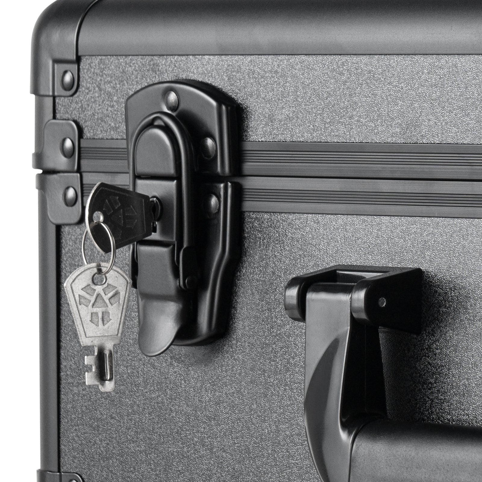 Graded Card Storage Box, 4 Slots, Graded Sports Cards Holder Carrying Case with Key Lock Foam Dividers, for 96 PSA Graded Cards 68 BGS Cards 76 SGC Cards 348 Top Loaders or 999+ Loose Cards