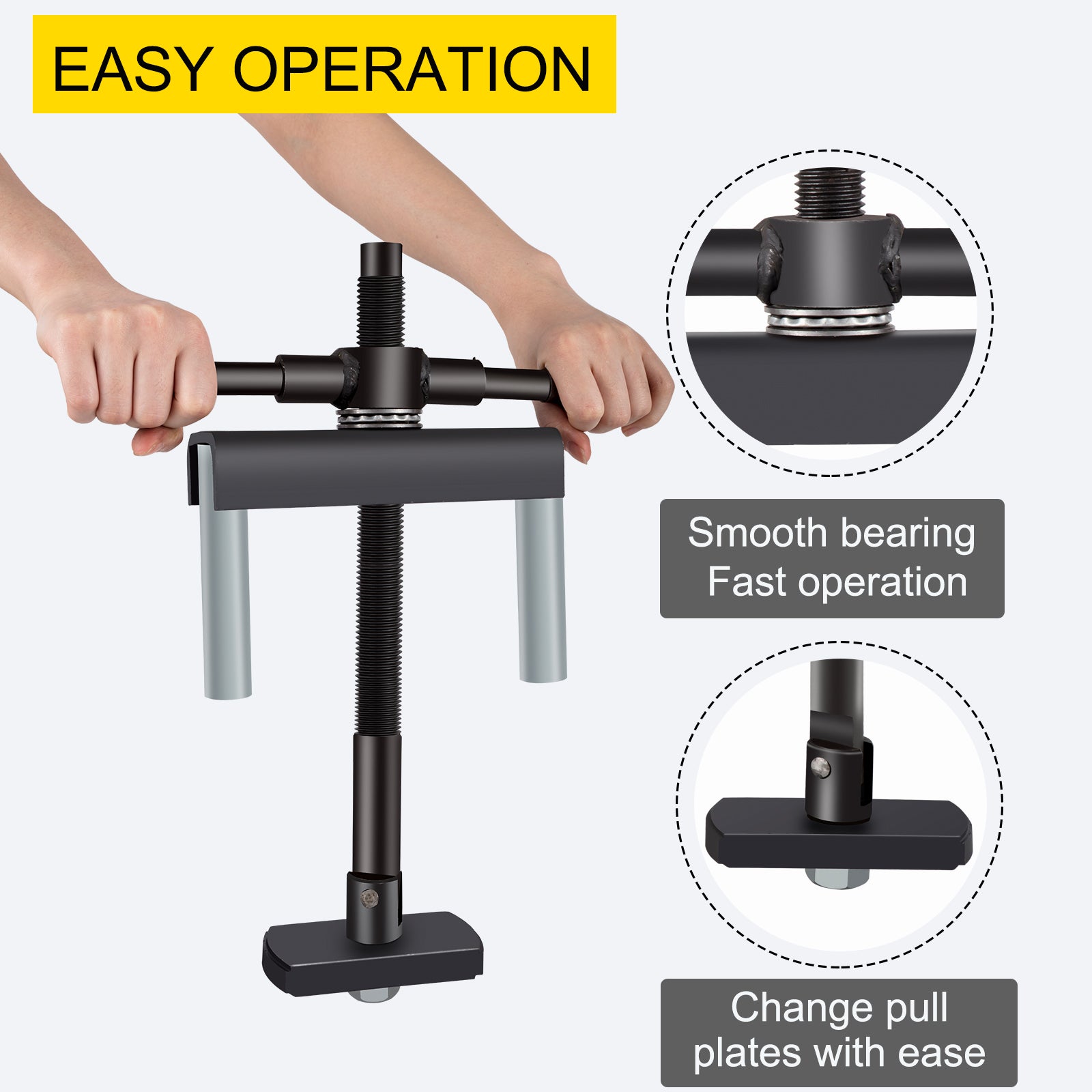 Liner Puller Cylinder Liner Puller, Diesel Engines Liner Puller Tool, Both Dry-Type and Wet-Type Fit Diameter of 75 mm-138 mm, Universal Cylinder Liner Puller Tool Set for Auto Repair