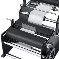 Manual Round Labeling Machine, 15-20pcs/min, Bottle Label Applicator for Round Bottles, Adjustable Manual Round Bottle Labeler Suitable for Bottle Diameter 0.78-4.72 inches (with Pressing Bar)