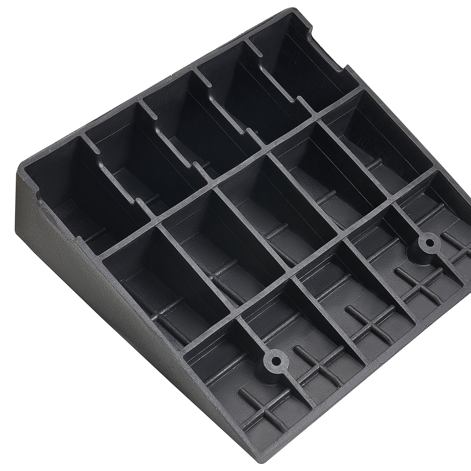 Driveway Curb Ramp, 7000 lbs Load Capacity, 7 Inches Rise Height Heavy Duty Curbside Bridge Ramp with Drainage Tank for Wheelchairs, Strollers, Motorcycles, Cars, Lawn Mowers & Trailers, 2 Pack