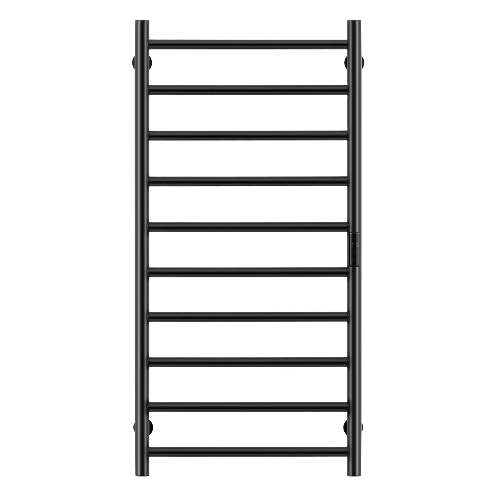 10-Bar Towel Warmer Rack Wall Mounted Heated Towel Rack for Bathroom Black
