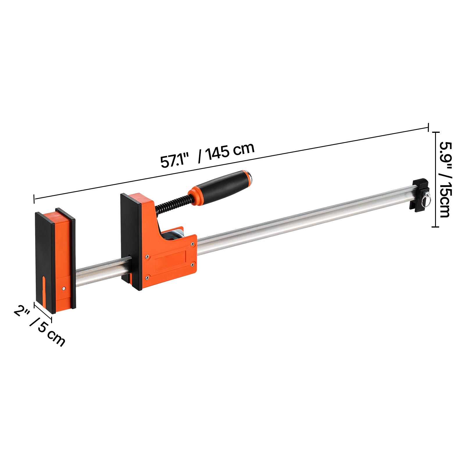 Bar Clamps for Woodworking 2-Pack 36 inch Parallel F Clamp Set Even Pressure