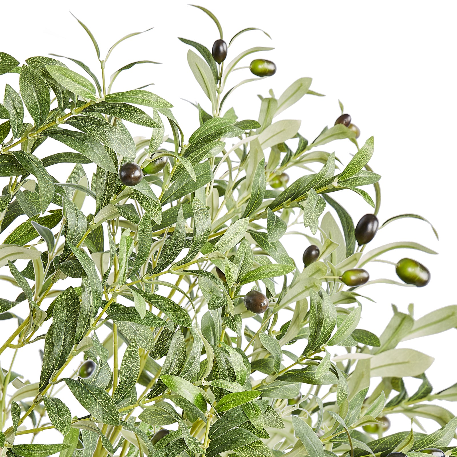 Artificial Olive Tree, 6 FT Tall Faux Plant, Secure PE Material & Anti-Tip Tilt Protection Low-Maintenance Plant, Lifelike Green Fake Potted Tree for Home Office Warehouse Decor Indoor Outdoor