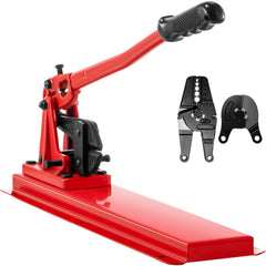 Bench Swager Tool 24" Wire Rope Swaging Tool w/Crimper Cable Bolt Cutter Head Bench Crimper 1/16"-3/16" Aluminum/Copper Sleeves Bench Cable Alloy Steel Crimper Swager for1/2" Wire Rope Ferrules