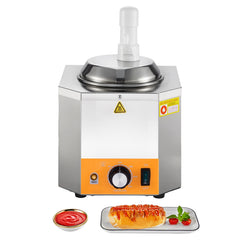2.4L Electric Cheese Dispenser with Pump Commercial Hot Fudge Warmer 86℉-230℉