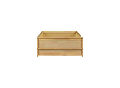 Twin size Floor Platform Bed with Built-in Book Rack,Natural(Old Sku:W504P143309)