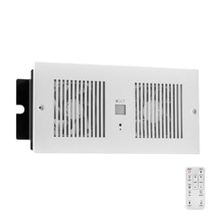 4 Inch Room to Room Fan 2-in-1 300 CFM Through Wall Fan Remote Control