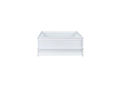 Twin Size Floor Bed with Built-in Book Rack and Door,White(Old Sku:W504P143313)