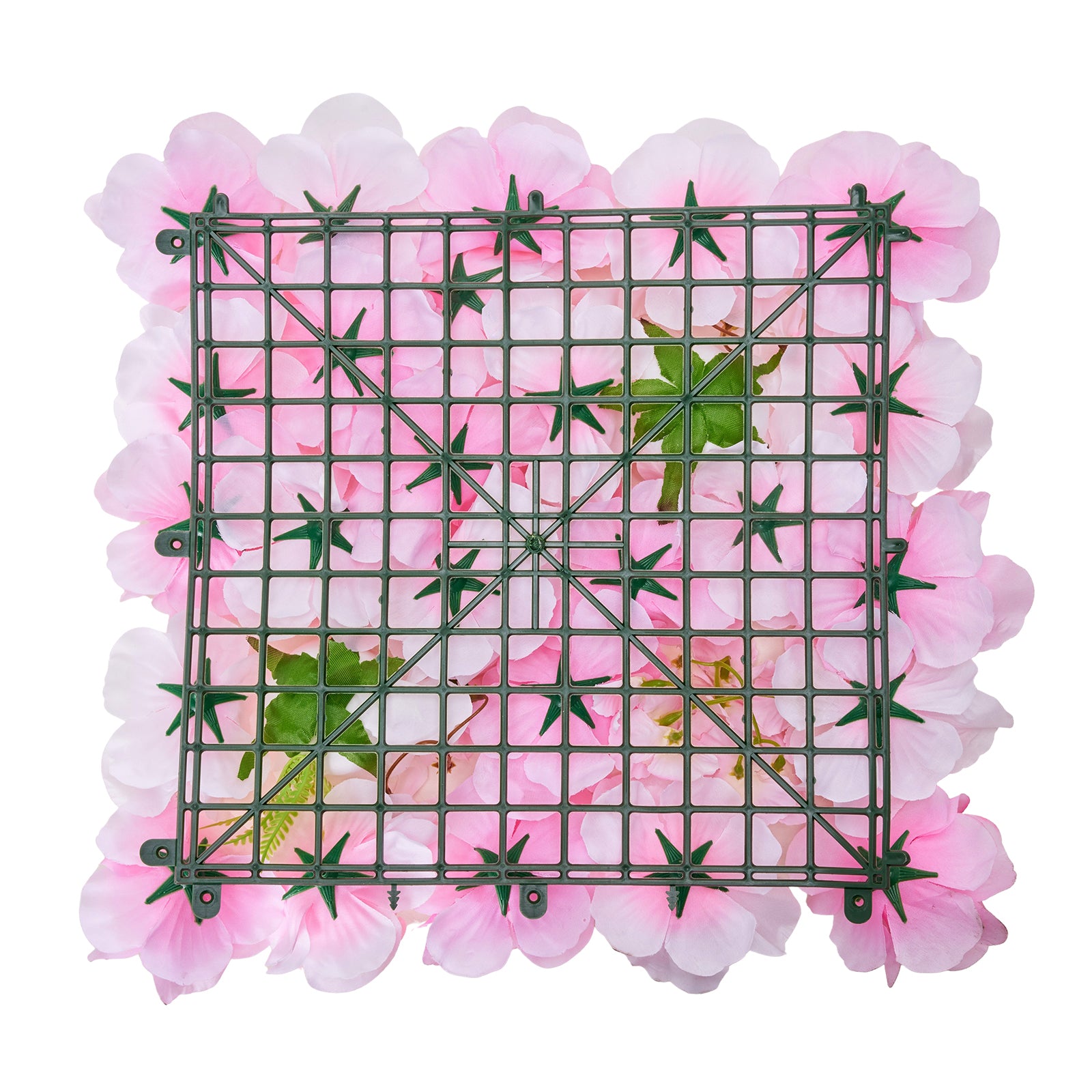 3D Flower Wall Panel 12 PCS 15x15 in Artificial Floral Mat for Wedding Privacy