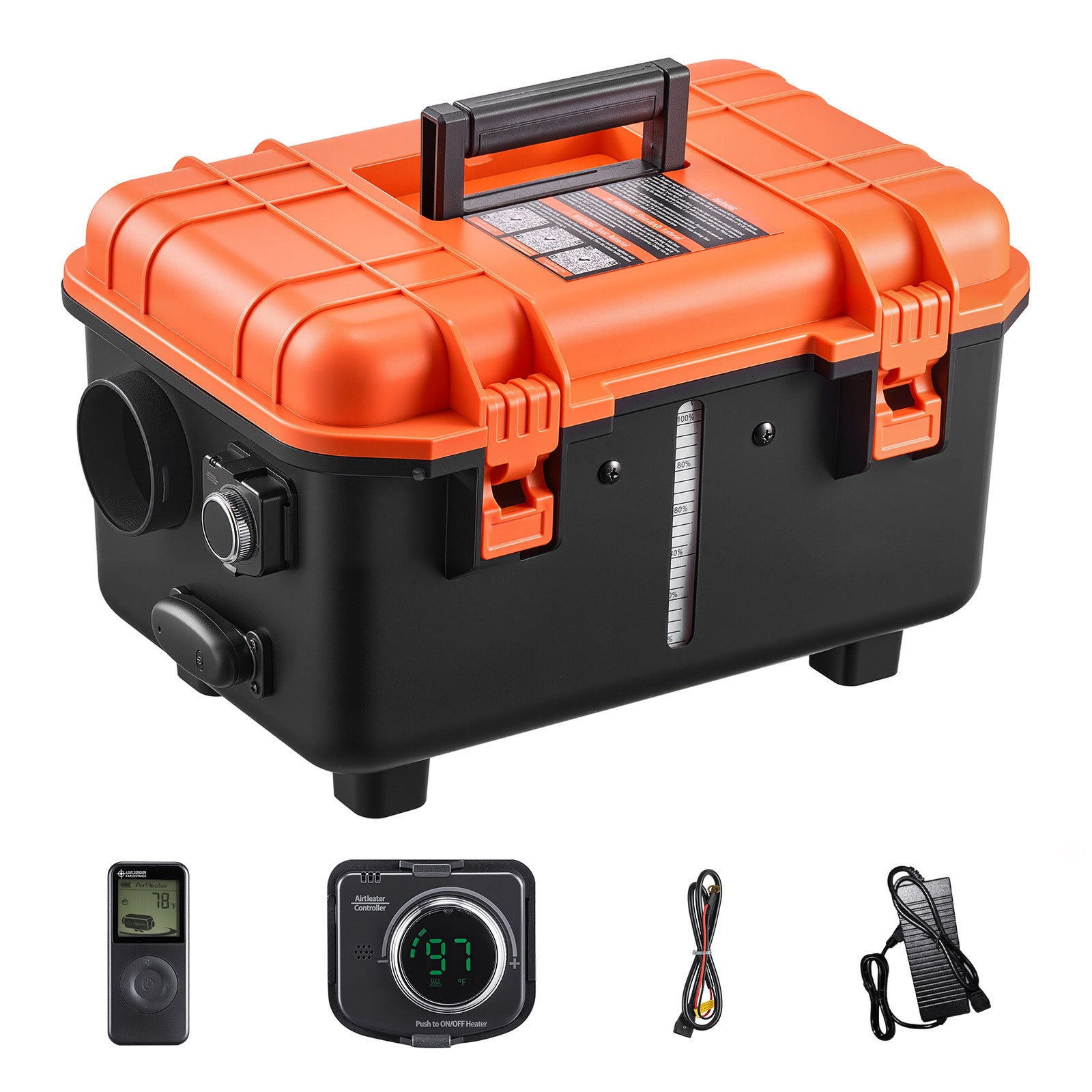 Diesel Heater Portable Diesel Air Heater 8KW DC 12V/24V All in One 1.1 Gal