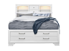 Civic White King Storage Bed