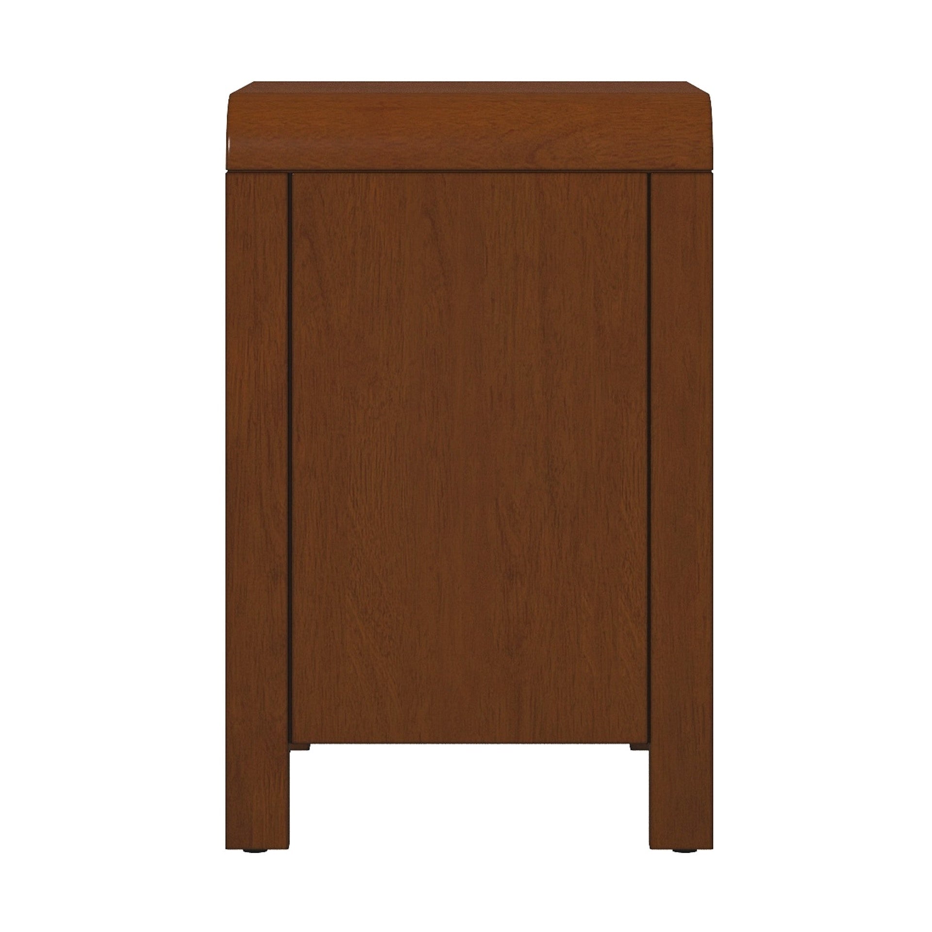 Lionel Mid Century Modern Solid Wood Nightstand 2-Drawer 23.6"H x 20.4"W x 15.7"D For Bedroom, Living Room