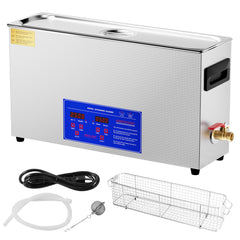 10L Ultrasonic Gun Cleaner, 300W Professional Ultra Sonic Cleaning Machine with Timer & Heater, 40kHz Digital Ultrasonic Cleaner with Basket for Gun Parts, Bullets, Military Supplies
Brand: VEVOR