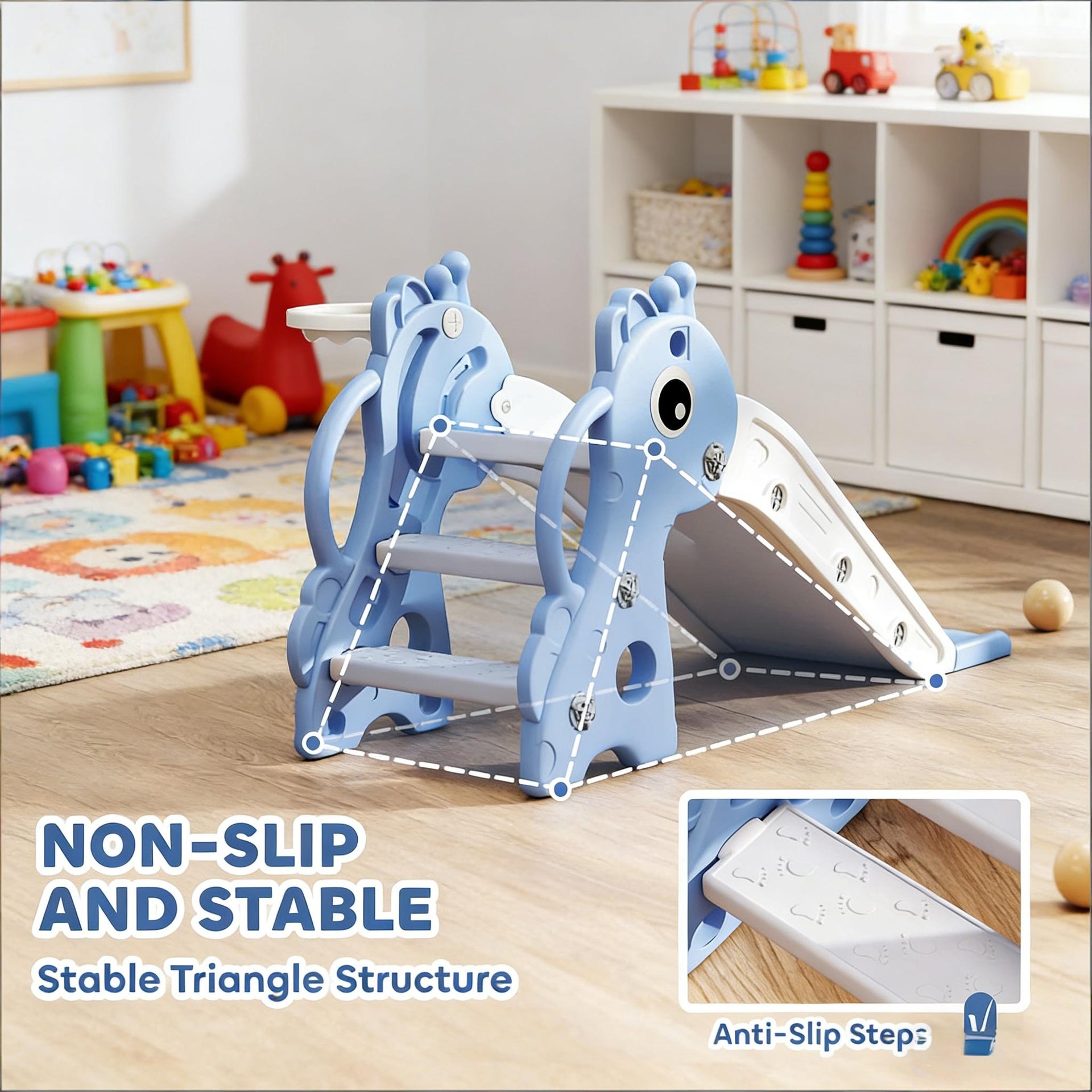 Toddler Slide,Freestanding Kids Slide