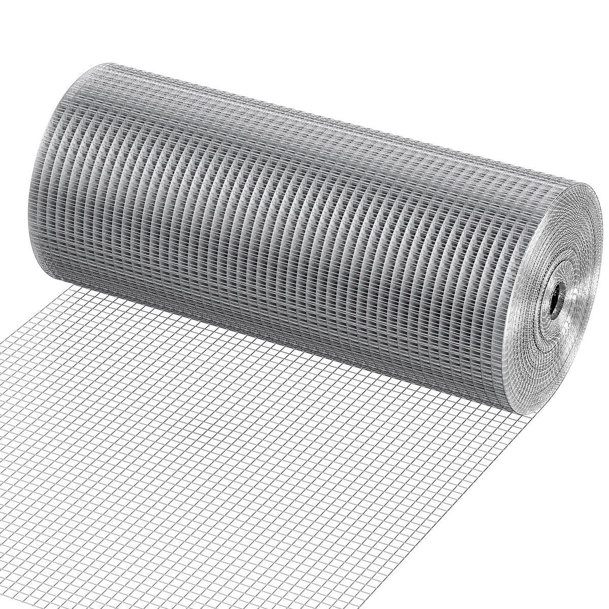 Hardware Cloth, 1/2 inch 24in x 100 ft 19 Gauge, Hot Dipped Galvanized Wire Mesh Roll, Chicken Wire Fencing, Wire Mesh for Rabbit Cages, Garden, Small Rodents