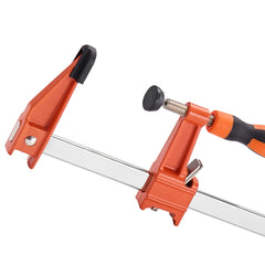 Bar Clamps for Woodworking 2-Pack 24 inch Opening Lockable F Clamp Cast Iron