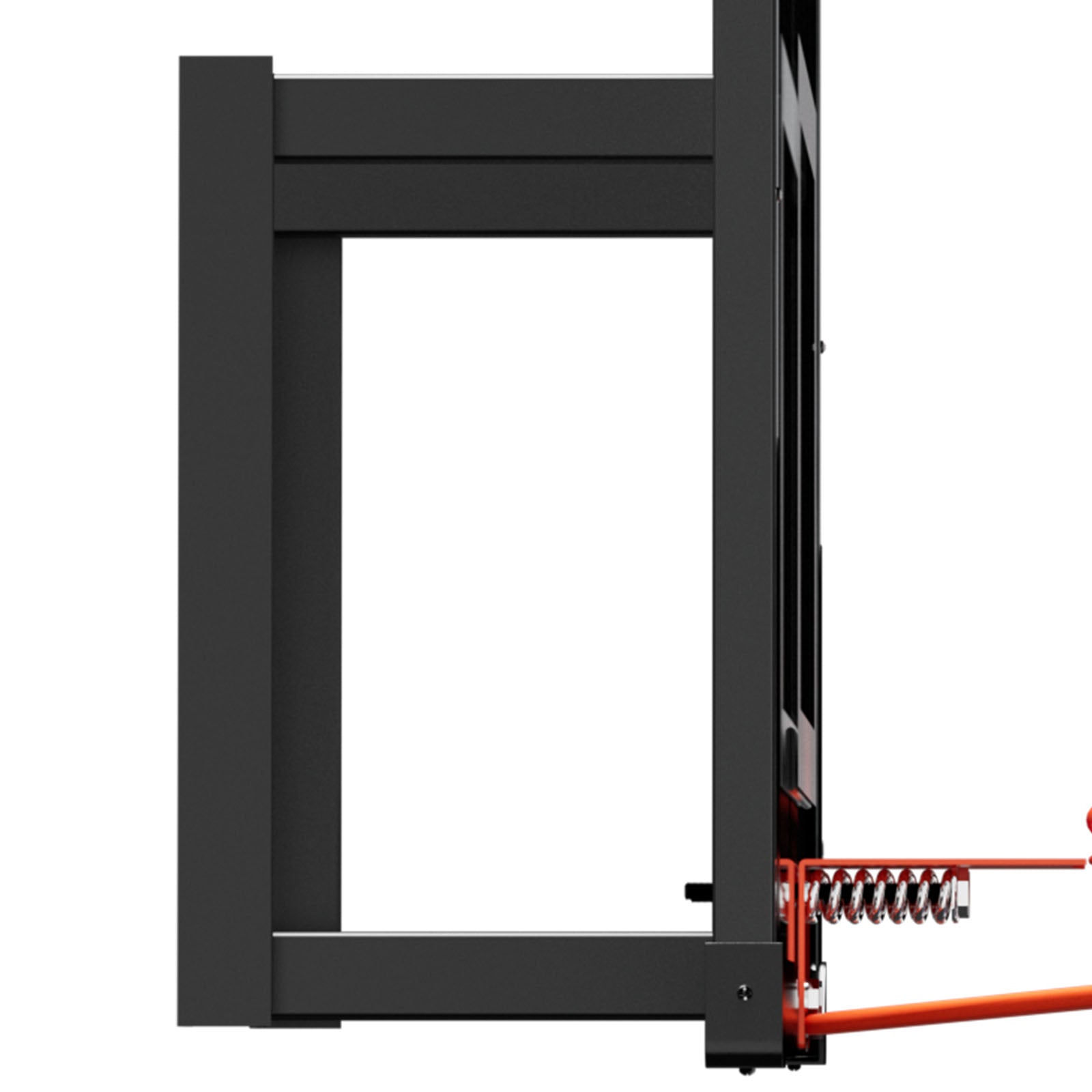 Wall Mount Basketball Hoop, 44-inch PC Backboard Mounted Basketball Hoop Outdoor with Solid Steel, 0.08 inch Thickened Backboard, Thickened Woven Nylon Basketballs Net, Indoor & Outdoor Use