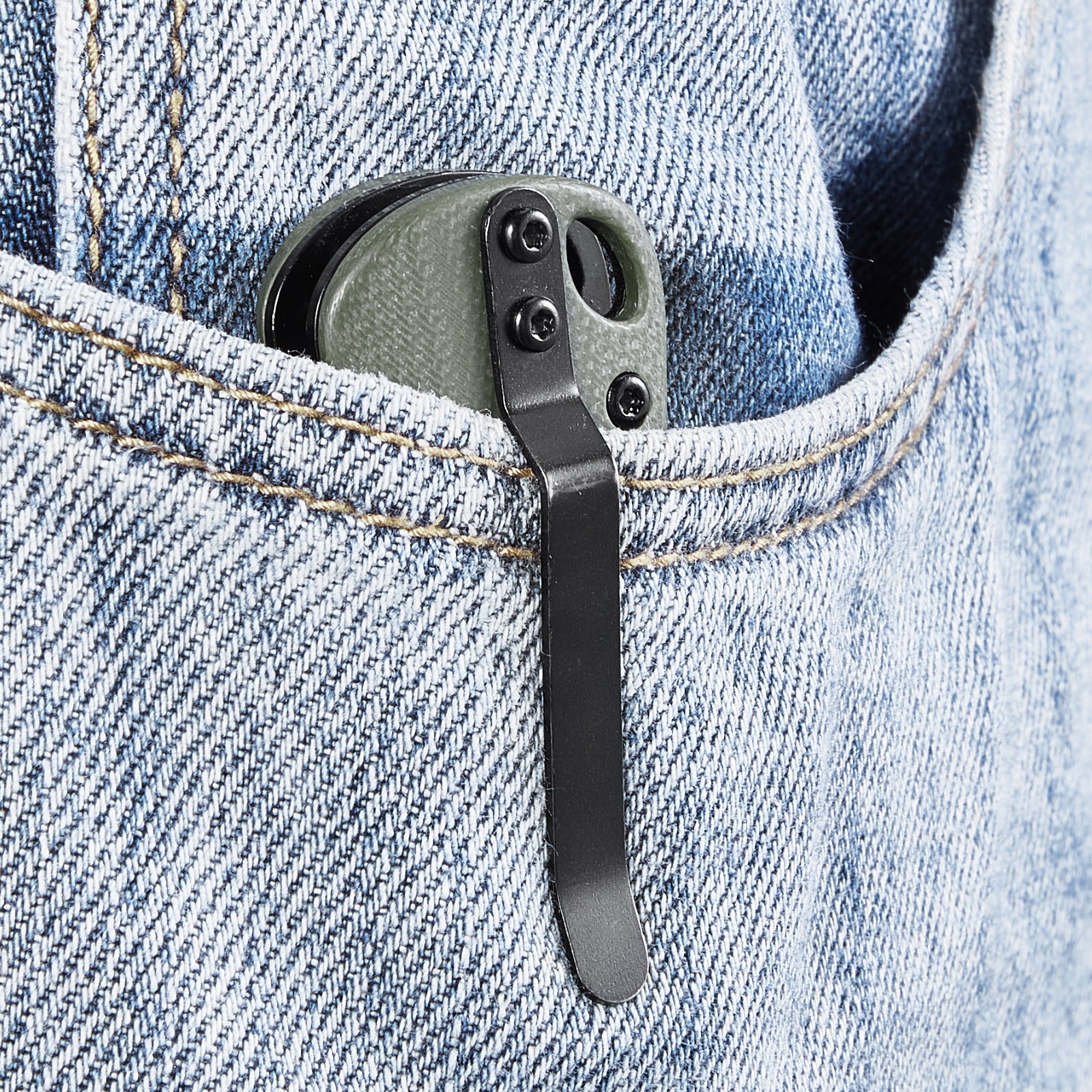 Folding Pocket Knife 3.5 in/8.8 cm D2 Steel Blade G10 Handle Pocket Clip