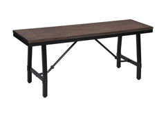 Mariatu Oak & Black Finish Bench