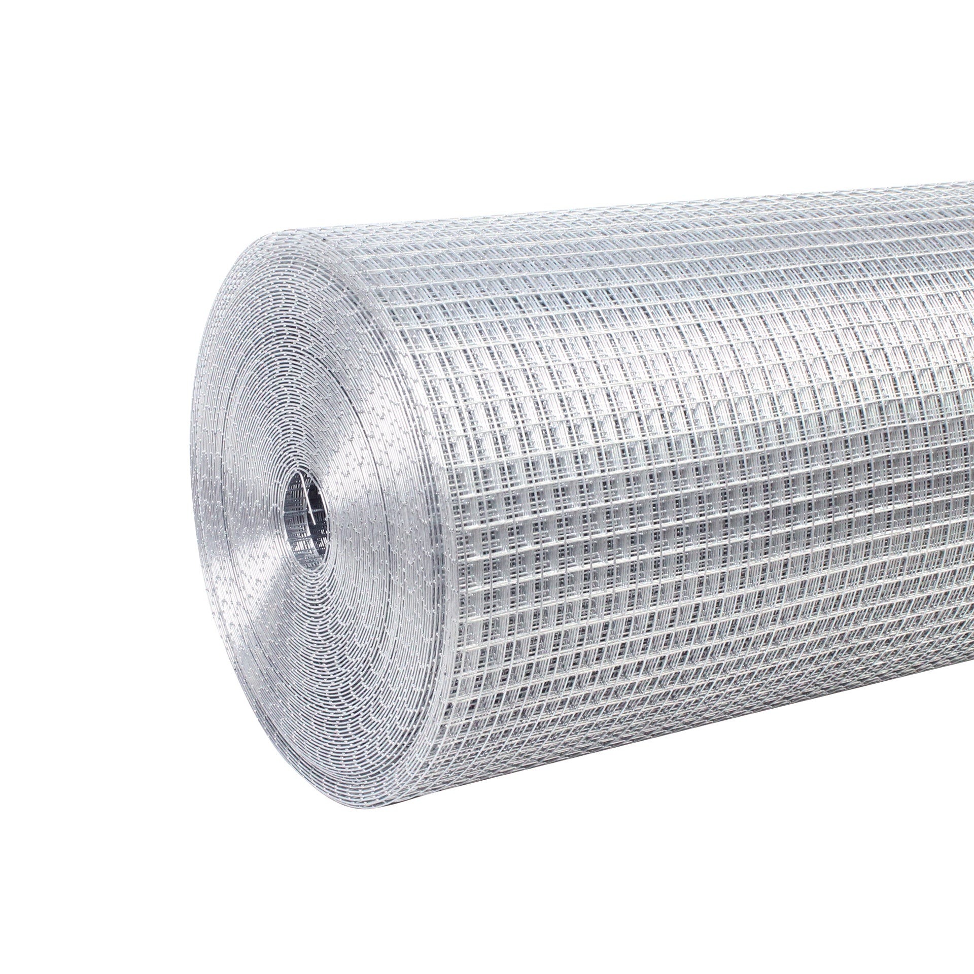 Wire Mesh Fence Roll 60inx50ft, 1/2inchx1/2inch 19GA Galvanized Steel Poultry Netting, Vinyl Coating Metal Wire Hardware Cloth Fence for Garden Yard Animals Plants Protection, Farm Fencing,Silver