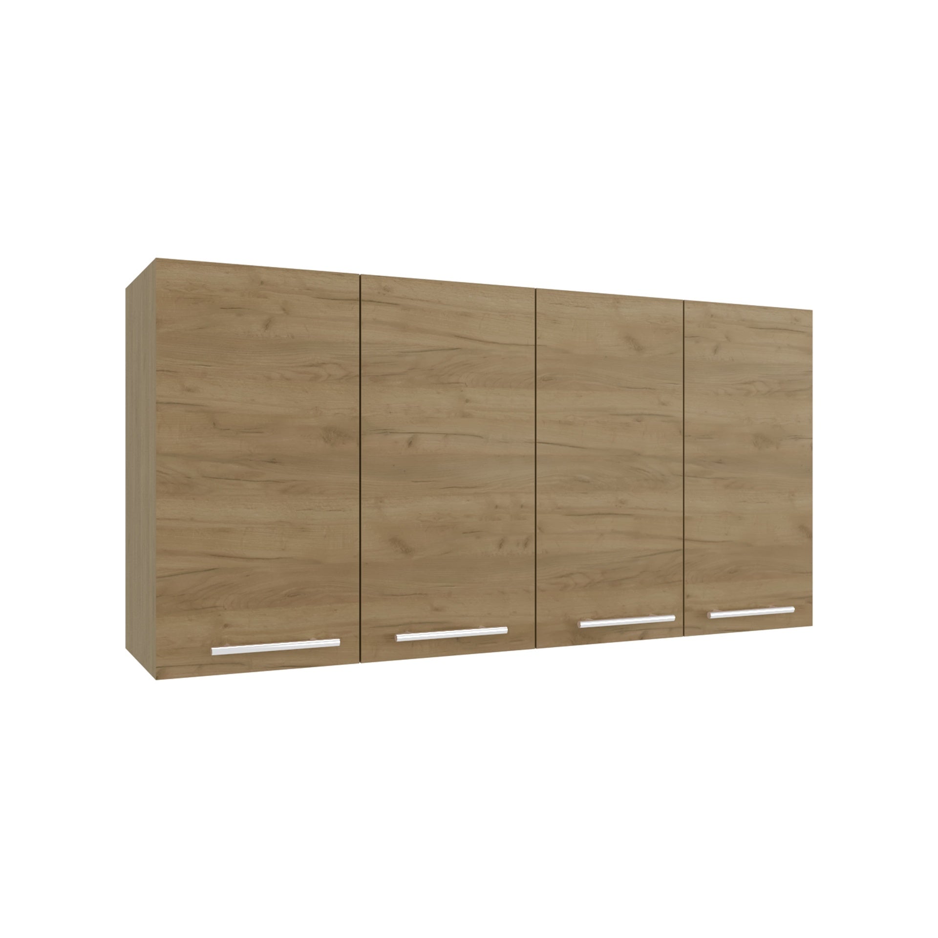 Wall Cabinet 24" H, four Doors, with two internal Shelves and internal plate and glass organizer
