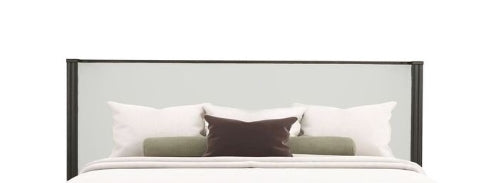Clayten Fabric & Espresso Finish Queen Bed
