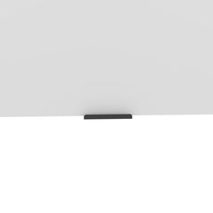 White 1-Shelf Pull-Up Wall Cabinet with Compact Design