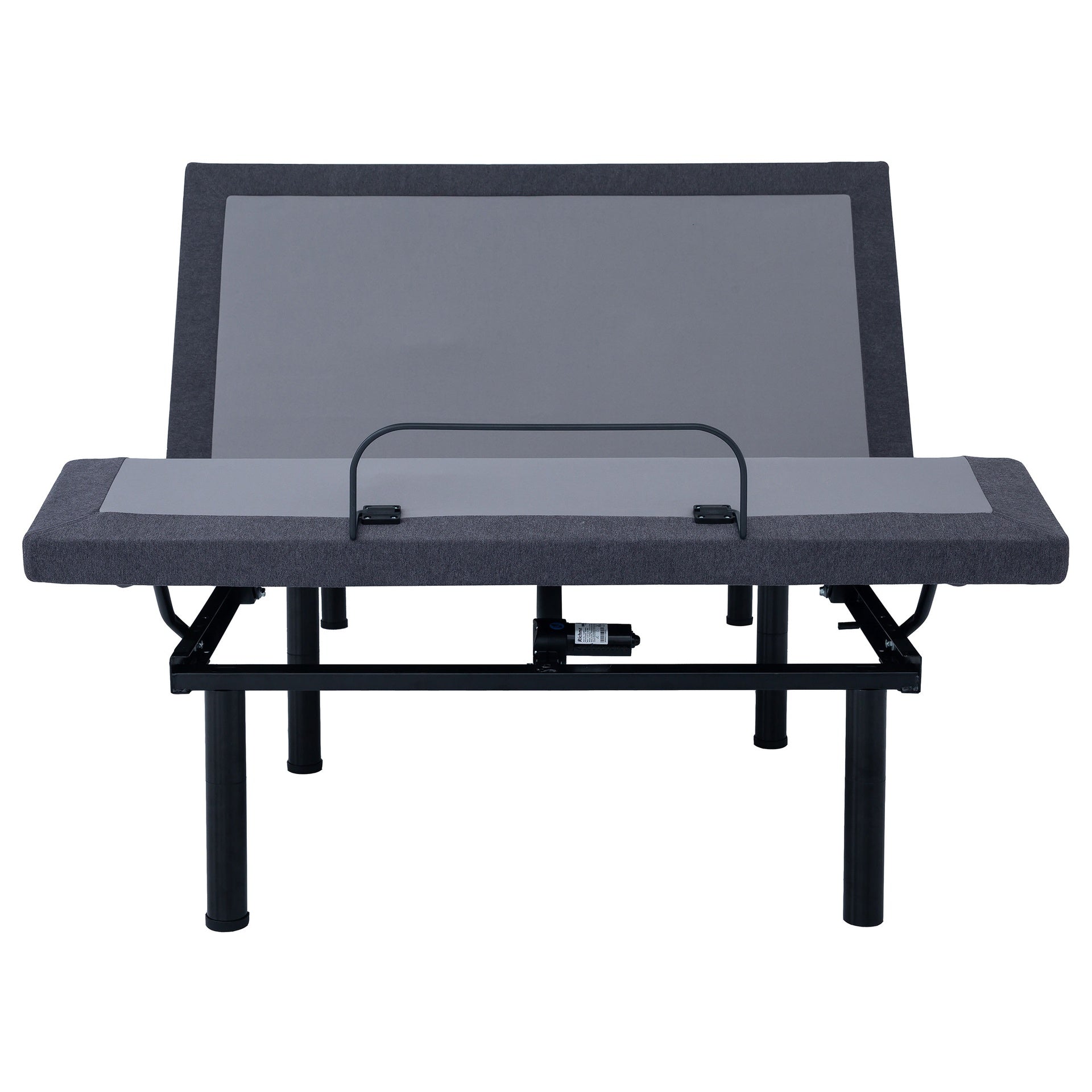 Kelven Grey and Black Twin Extra Long Adjustable Bed Base