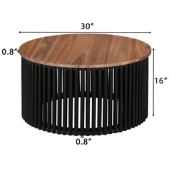 PATIO FURNITURE SETS : ACACIA SOLID WOOD COFFEE TABLE + ACACIA SOLID WOOD SIDE TABLE