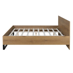 ENGINEERED WOOD  BED FRAME KING SIZE,NATURAL & BLACK COLOR