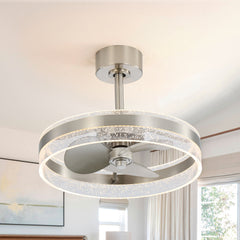 20-inch Ceiling Fan with Remote Control, Dimming and Reversible DC Motor