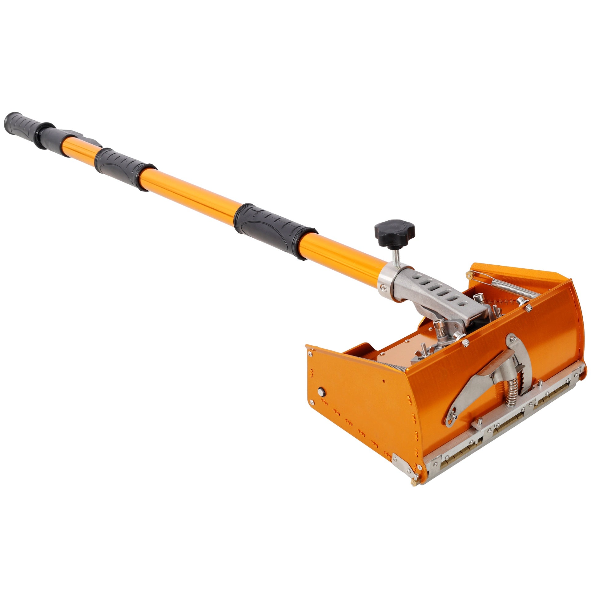Adjustable Drywall Finishing Tool Plaster Box,With Extendable Handel,With 1PC Mudguard, 2PCS Stainless Steel Blade,1PC 12inch Metal Putty Scraper,for Plasterboard Wallboard Sheetrock