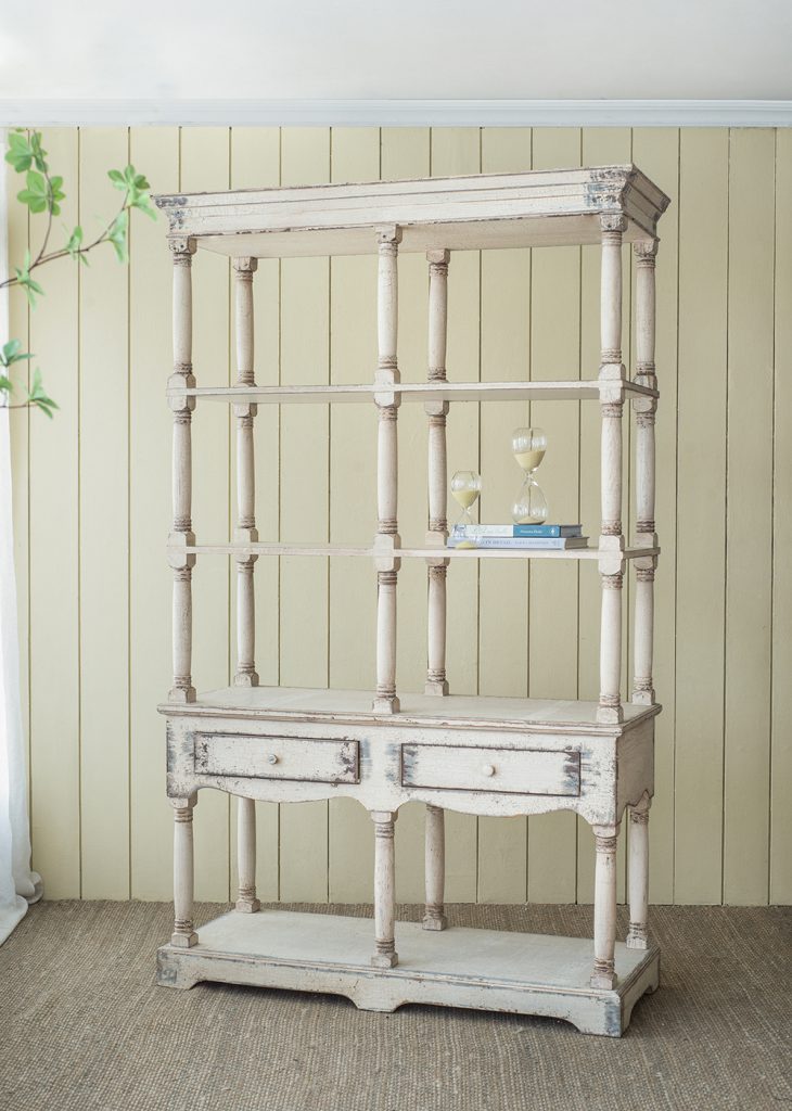 51x19.5x81.5" Adela French Country Wood Bookcase, Display Storage Shelf Etageres