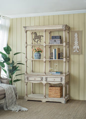 51x19.5x81.5" Adela French Country Wood Bookcase, Display Storage Shelf Etageres