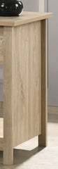 Celeste 20"W Light Oak Finish 1-Drawer Nightstand Bedside Table