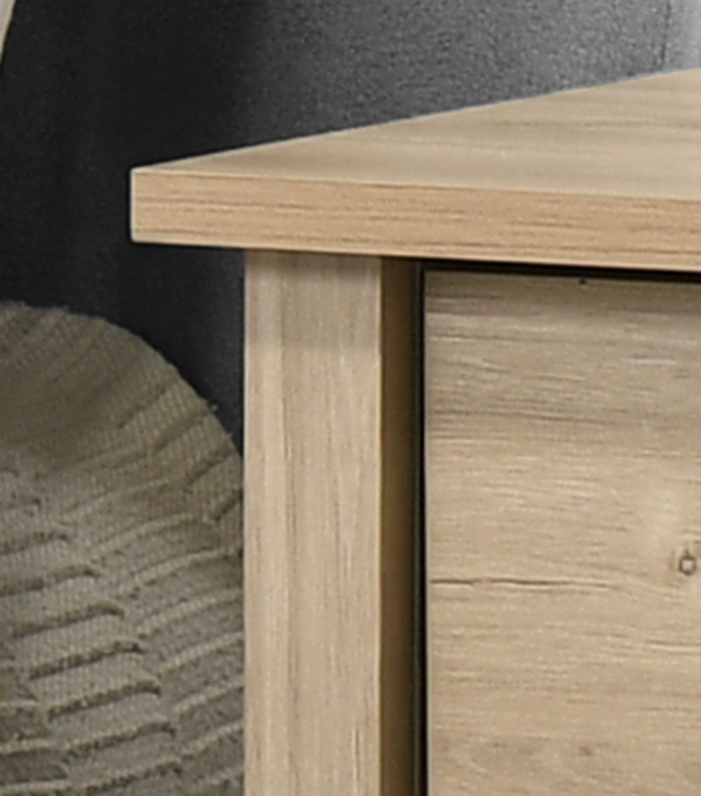 Celeste 20"W Light Oak Finish 1-Drawer Nightstand Bedside Table