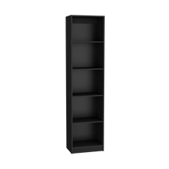 Kenyon 2 Piece Home Bookcase set, 42" Wide with 10 Shelves, Living Room Set Black