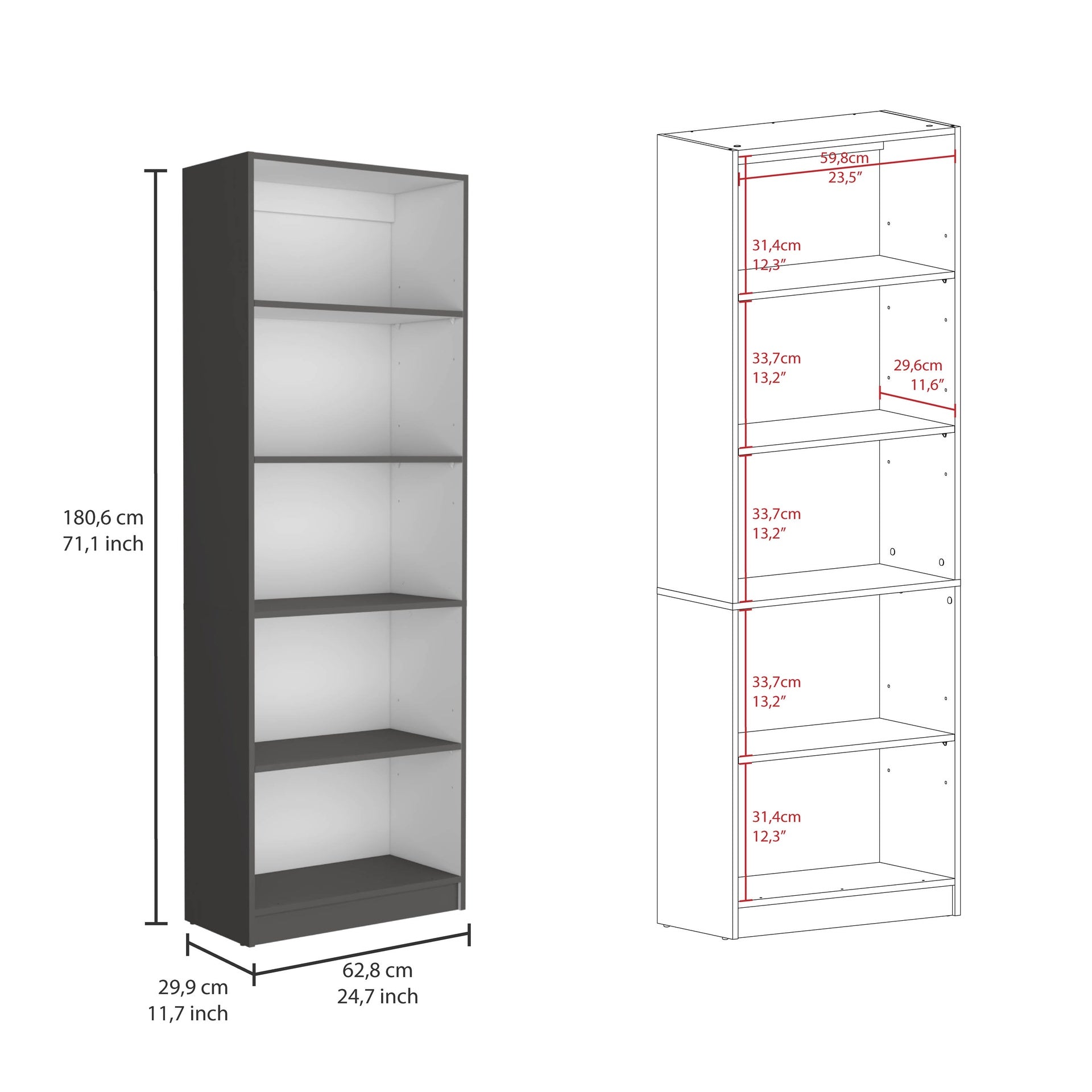 Lainor 3 Piece Home Bookcase set, 74" Wide with 13 Shelves ,  Living Room Set Set Matt Gray - White