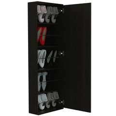 3 Piece Bedroom Set, Baltimore Shoe Rack + 2 Omaha Nightstands, Black
